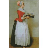 NG062 Devojka sa čokoladom (Žan Etjen Liotar) 1:1 (21x33cm)