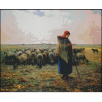 NG272 Pastirica (slikar Millet) 1:1 (35x29cm)